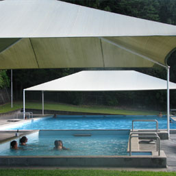 View of the smaller Pool at Awakeri Hot Springs