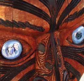 A Maori Carving in Rotorua
