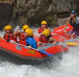 The Rangitaiki River is a veritable playground for white-water rafters